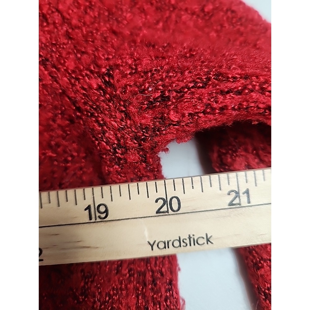 Chadwicks of Boston Womens L Red Sweater Tunic Classic Minimalist Preppy Holiday - Picture 6 of 7